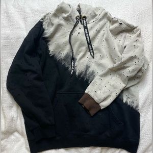 Emma & Sam Diagonal Dip Dye Hoodie